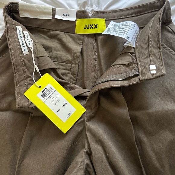 Dark Tan Wide Straight Leg Pants - Picture 3 of 4